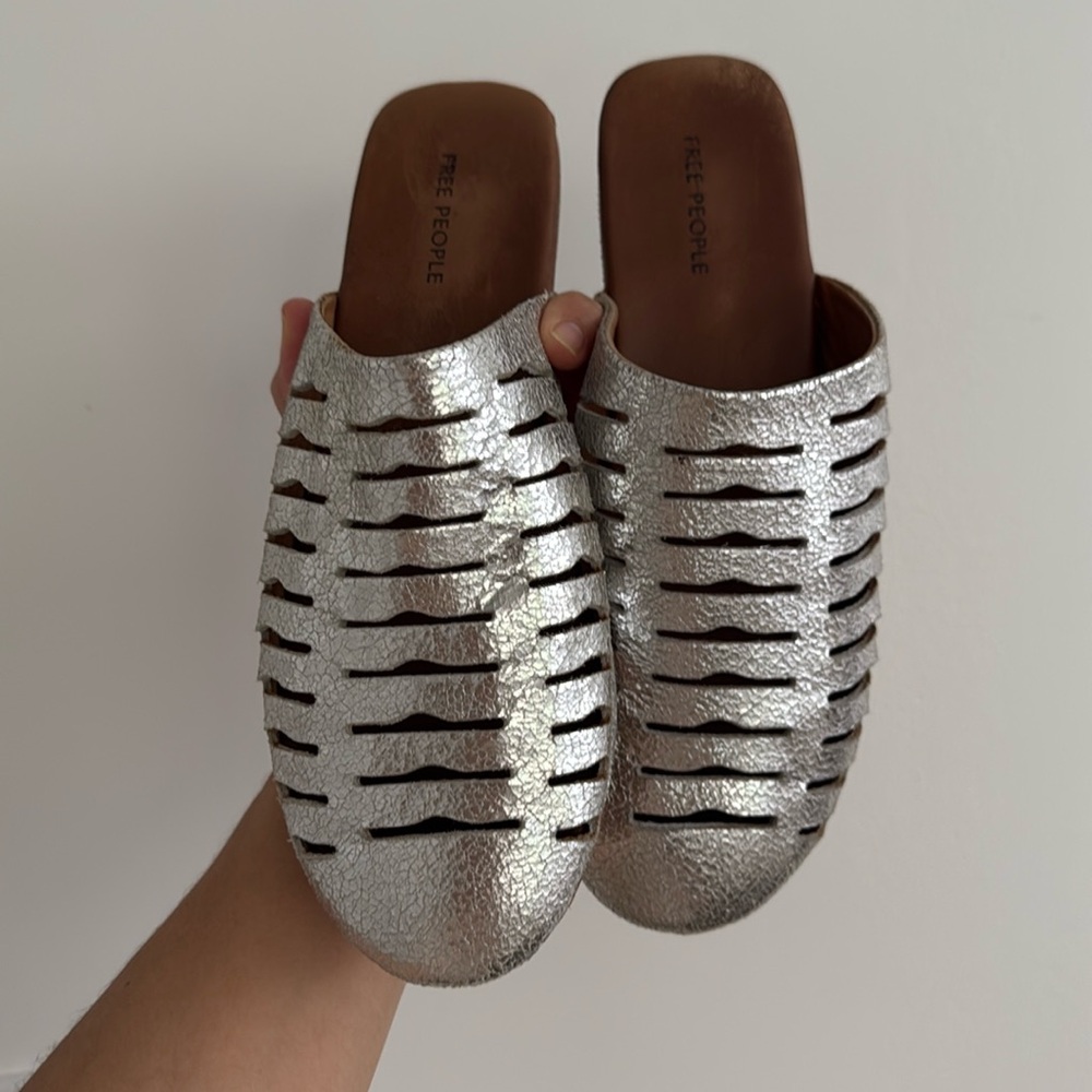 Free Peeple leather slip ons